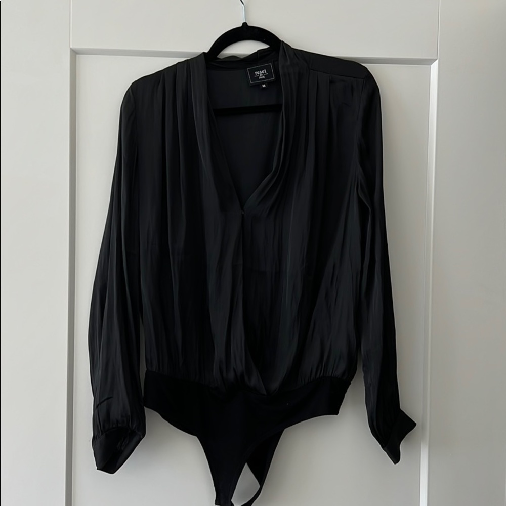 Black bodysuit blouse